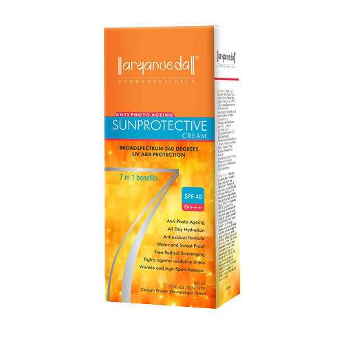 Aaryanveda Anti Photo Ageing Sunprotective Matte Gel (SPF-40) - 60 ML