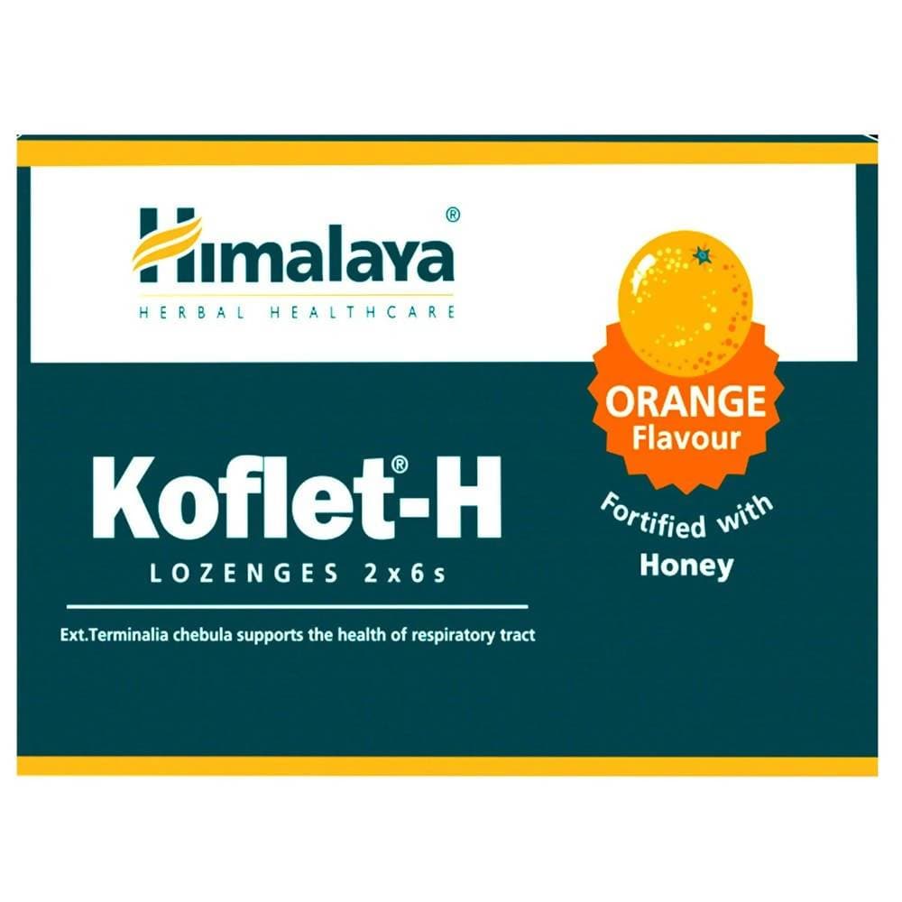 Himalaya Koflet H Lozenges Orange Flavour - 6 lozenges