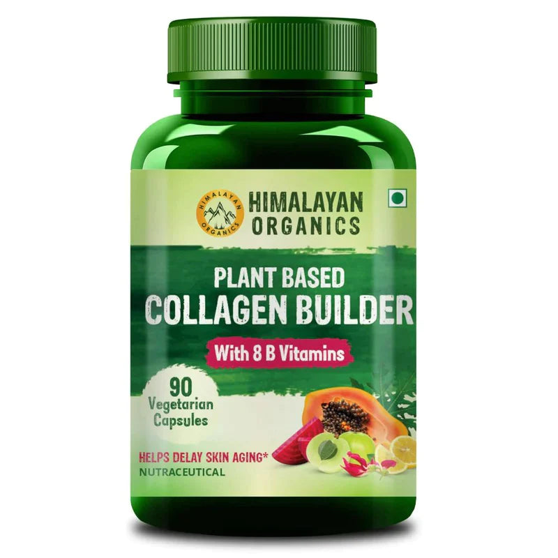 Himalayan Organics Plant Based Collagen Builder Whole Food Vegetarian Capsules - 90 Caps