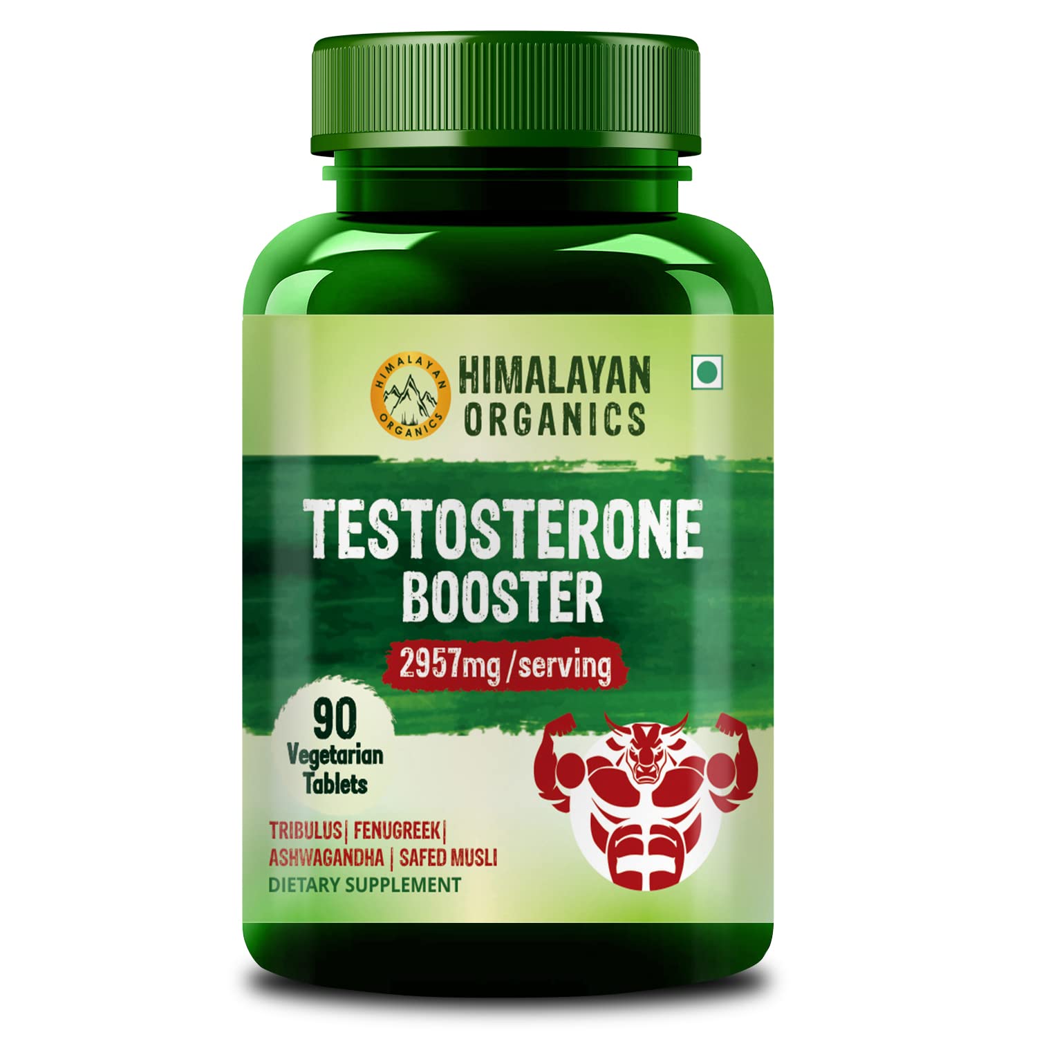 Himalayan Organics Plant Based Testosterone Booster Vegetarian Capsules - 90 Caps