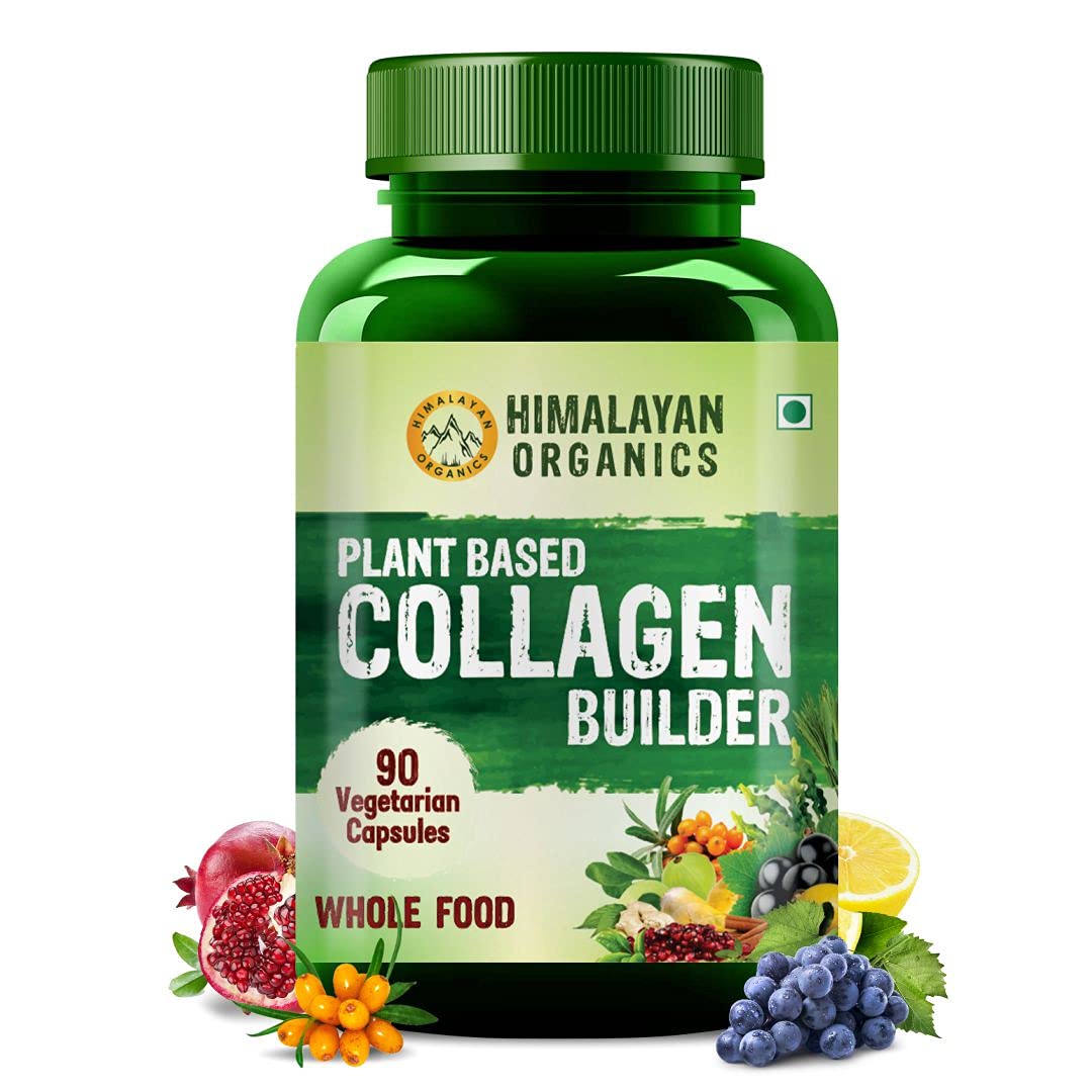 Himalayan Organics Plant Based Collagen Builder Vegetarian Capsule - 90 Caps