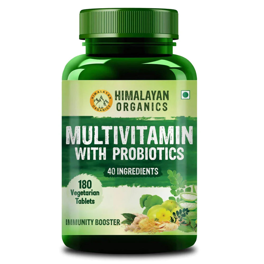 Himalayan Organics Immunity Multivitamin with Probiotics Vegetarian Tablet - 180 Tabs