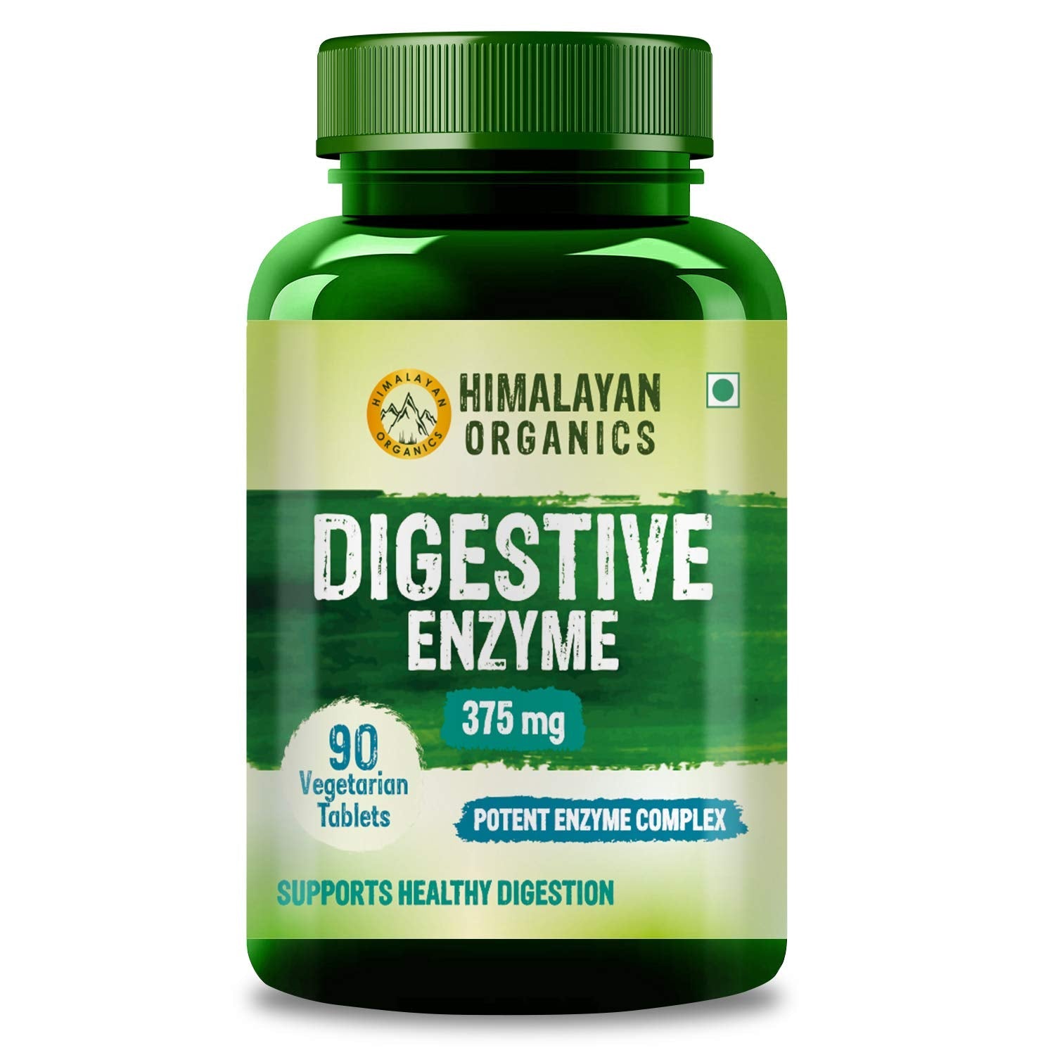 Himalayan Organics Digestive Enzyme with Bromelain & Papain Supplement - 90 Tabs