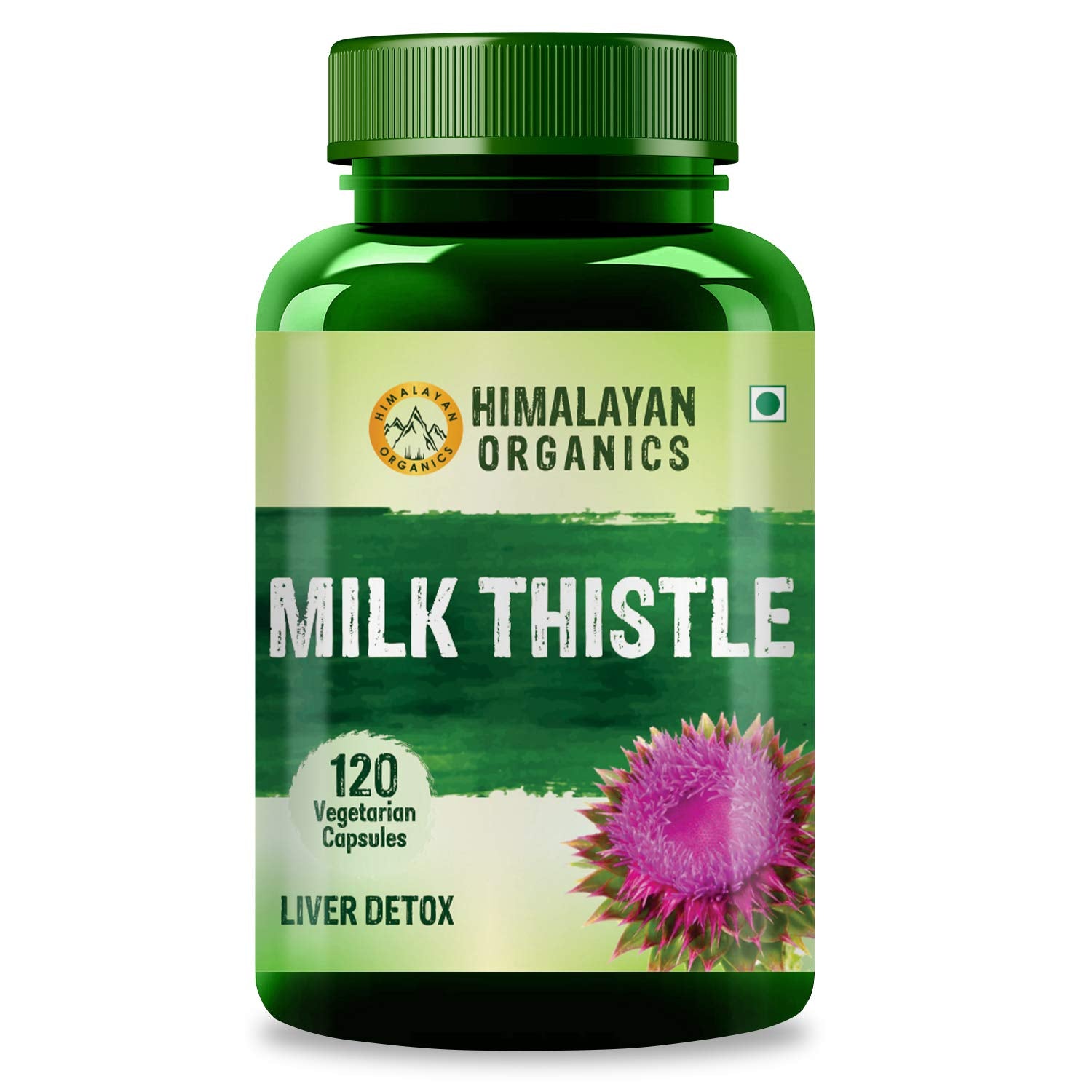 Himalayan Organics Milk Thistle Capsules - 120 Caps