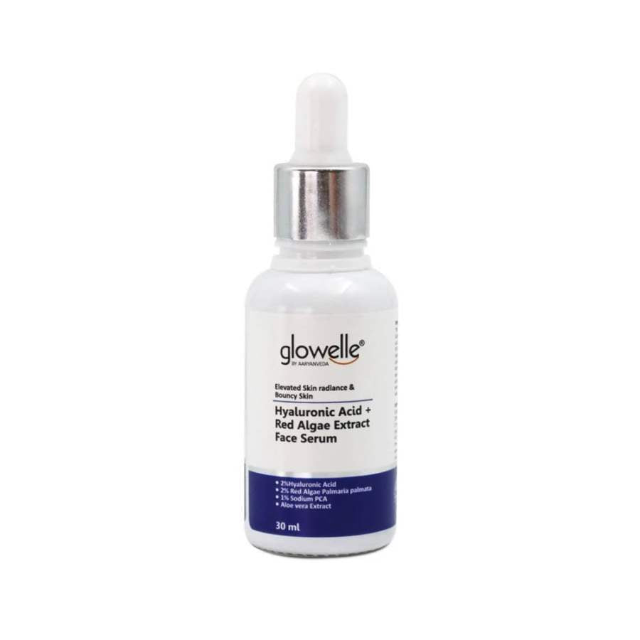 Aaryanveda Glowelle Hyaluronic Acid + Red Algae Face Serum - 30 ML