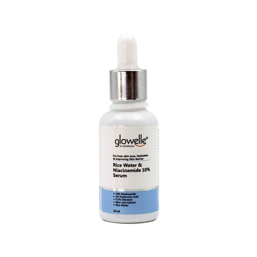 Aaryanveda Glowelle Rice Water & Niacinamide 10% Serum - 30 ML