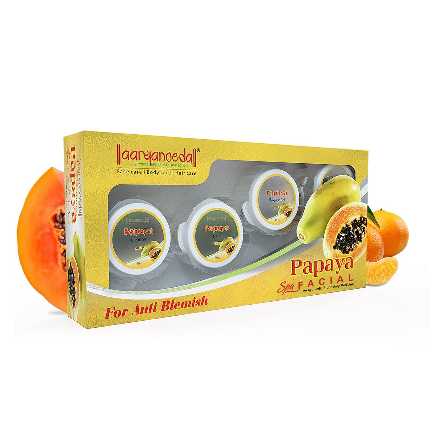 Aaryanveda Papaya Facial Kit - 210 gm