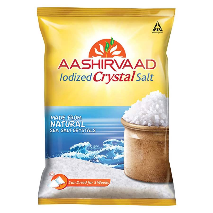 Aashirvaad Iodized Crystal Salt - 1 kg