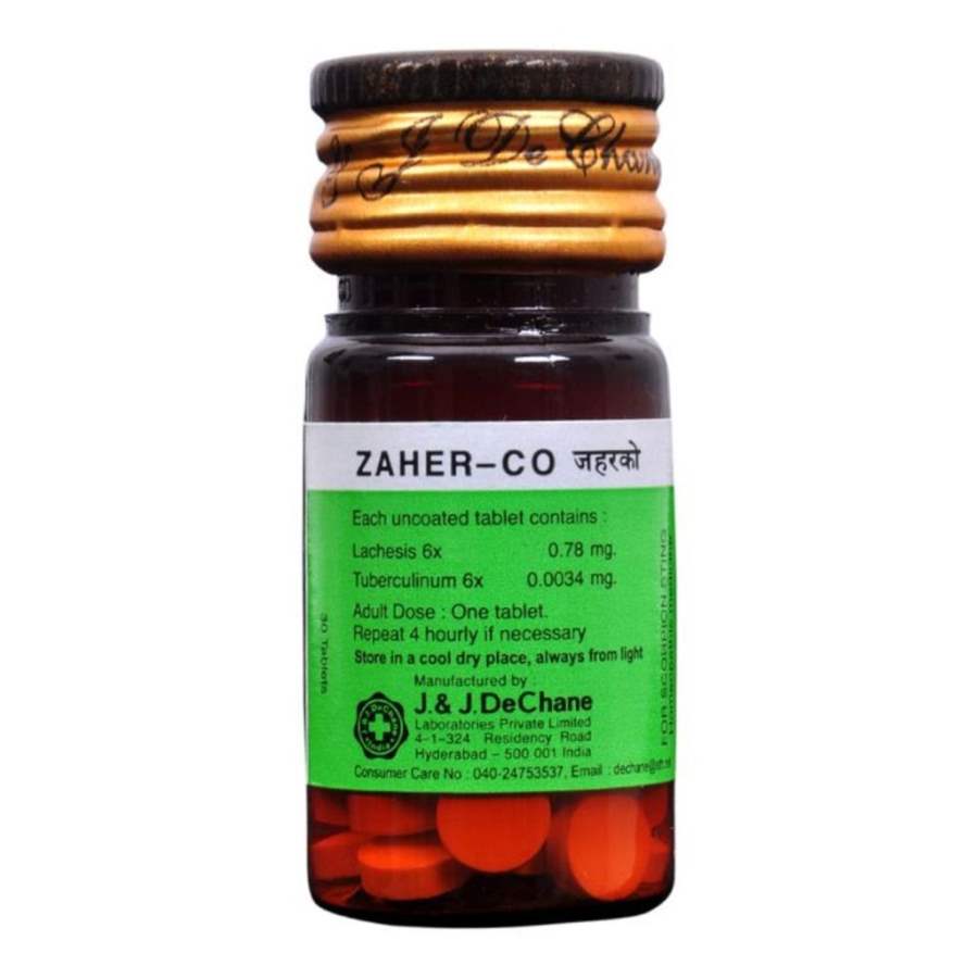 J & J Dechane Zaher - Co Tablets - 50 Tabs