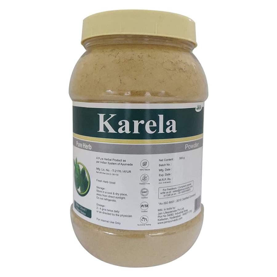 Jain Ayurveda Karela Bitter Gourd Powder - 500 GM