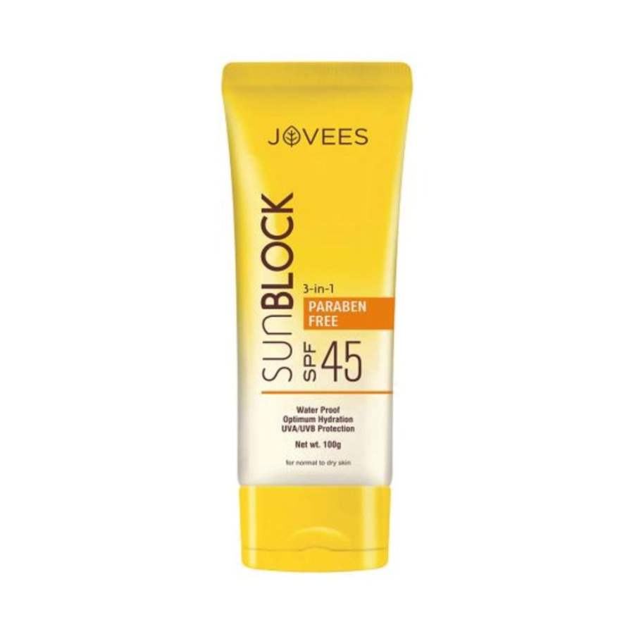 Jovees Herbals Anjeer and Carrot Sun Block SPF 45 - 50 GM