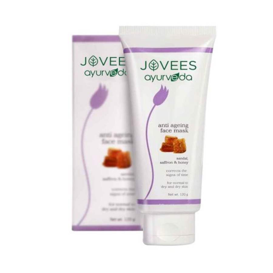 Jovees Herbals Ayurveda Sandal Saffron and Honey Anti Ageing Face Mask - 120 GM