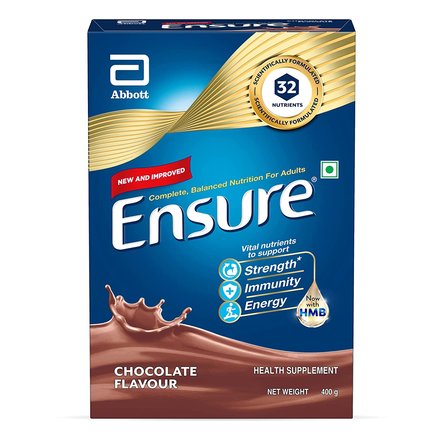 Abbott Ensure Chocolate Powder - 400 gm