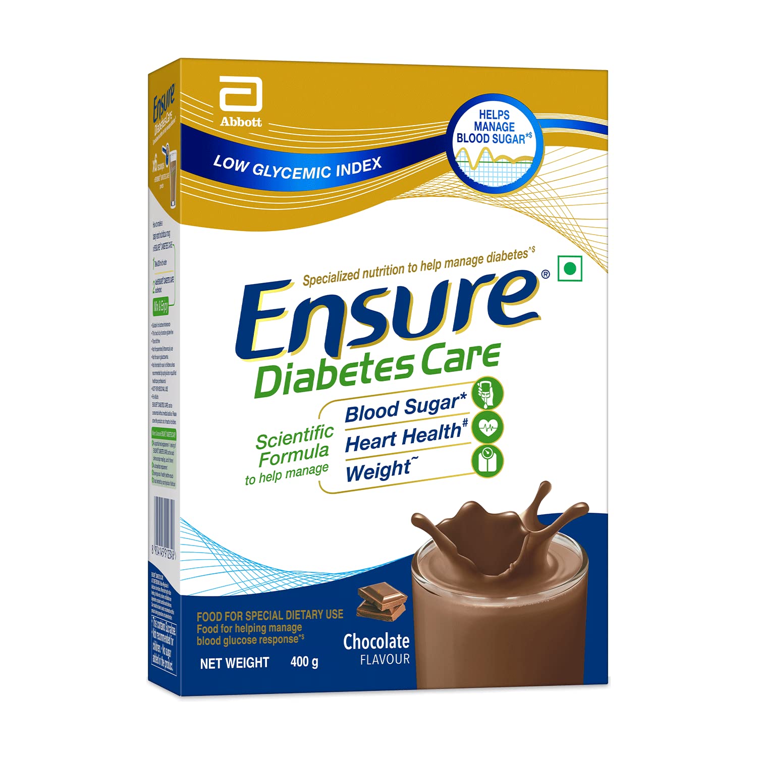 Abbott Ensure Diabetes Care Chocolate Powder - 400 gm