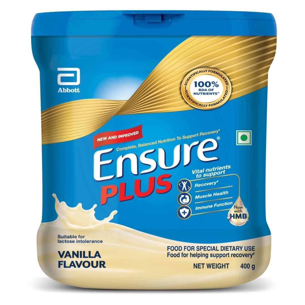 Abbott Ensure Plus Vanilla Powder - 400 gm