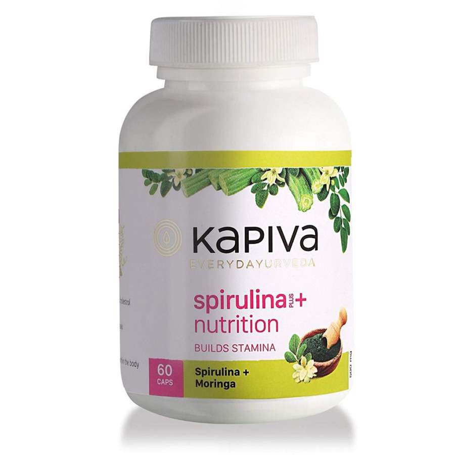 Kapiva Spirulina + Nutrition Capsules - 60 Caps