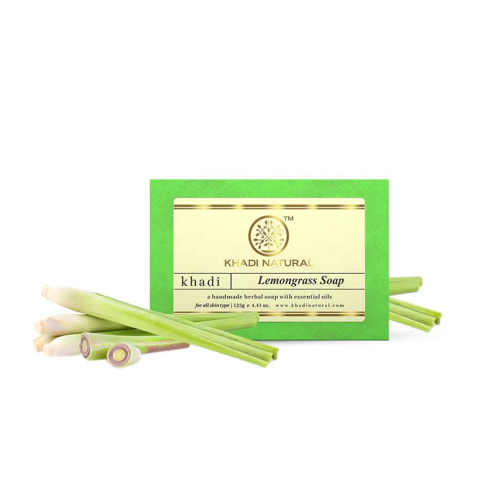 Khadi Natural Lemongrass Soap - 125 GM