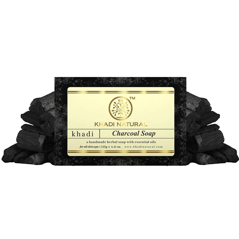 Khadi Natural Charcoal Soap - 125 GM