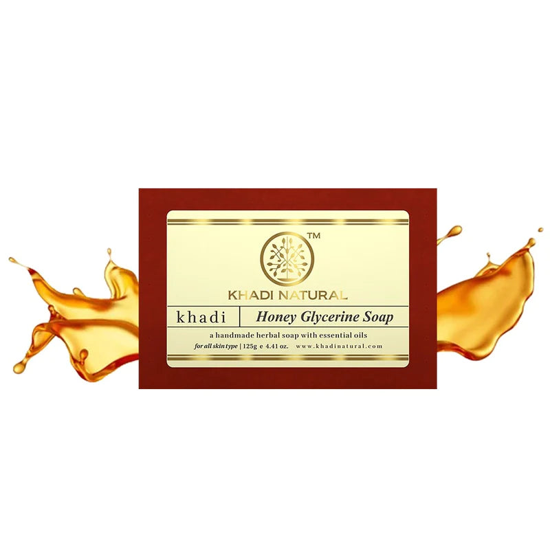 Khadi Natural Honey Glycerine Soap - 125 GM