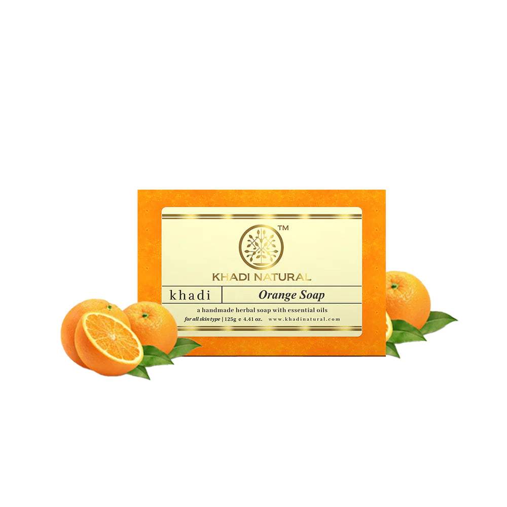 Khadi Natural Orange Soap - 125 GM