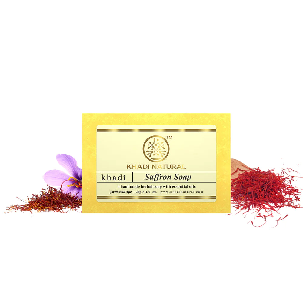 Khadi Natural Saffron Soap - 125 GM