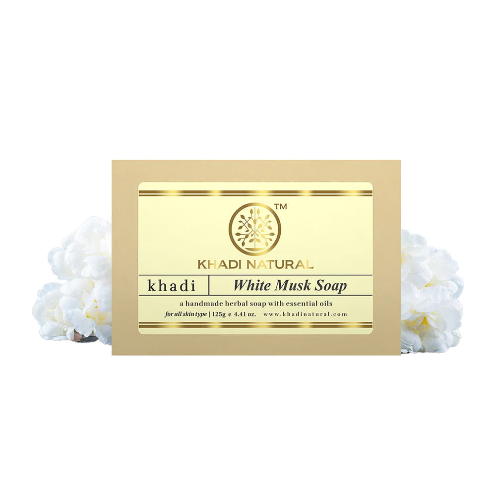 Khadi Natural White Musk Soap - 125 GM