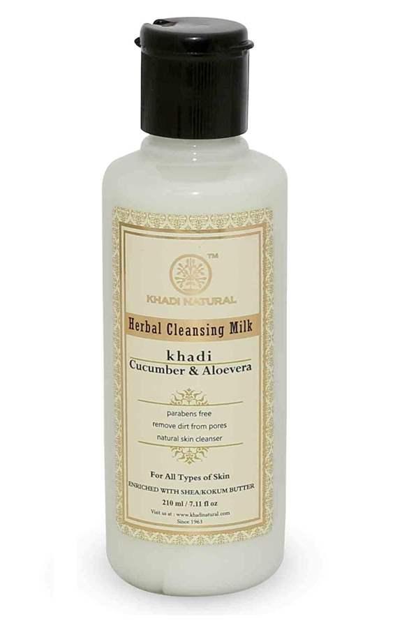 Khadi Natural Cucumber and Aloevera Cleansing Milk - 210 ML