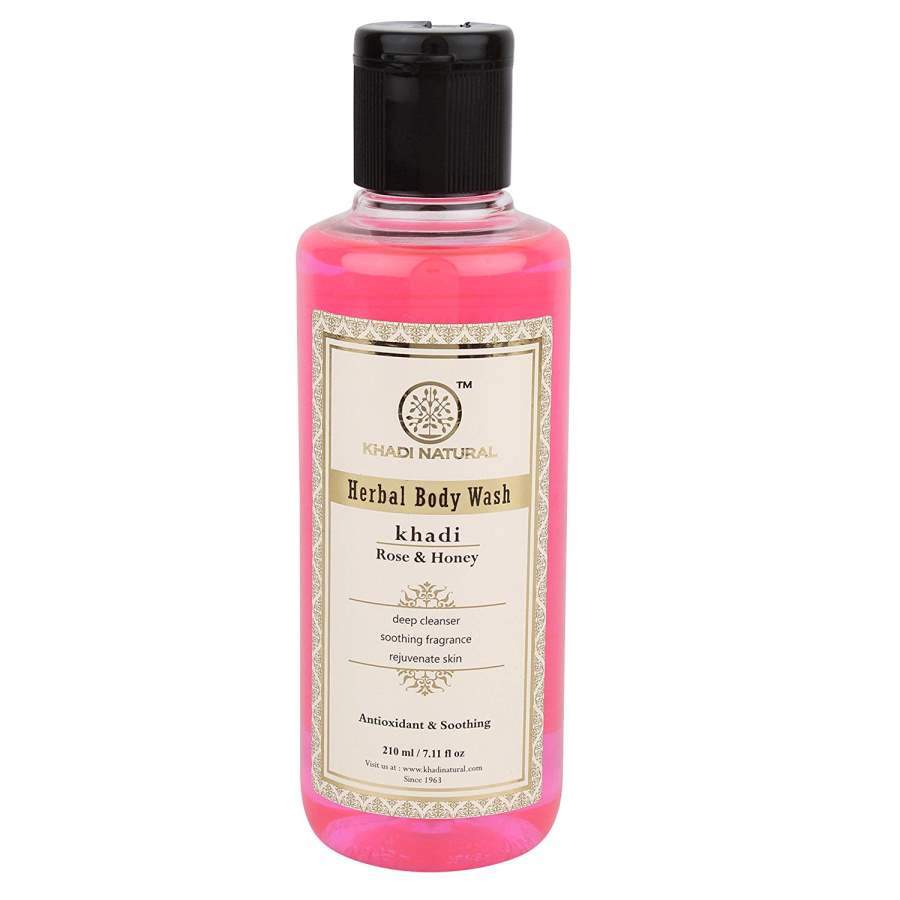 Khadi Natural Rose and Honey Body Wash - 210 ML