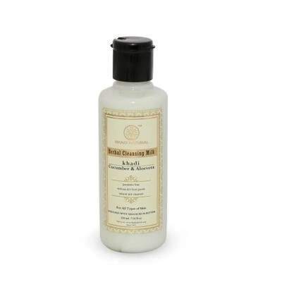 Khadi Natural Cucumber Aloe Vera Herbal Cleansing Milk - 210 ML