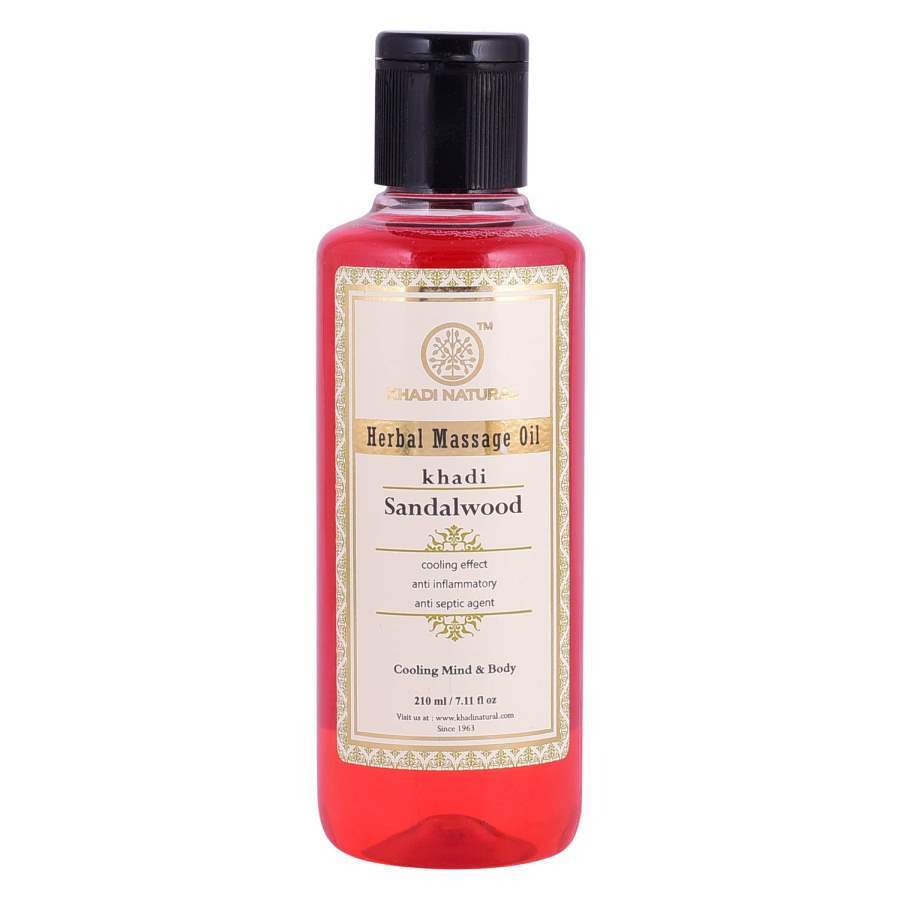 Khadi Natural Sandalwood Massage Oil - 210 ML