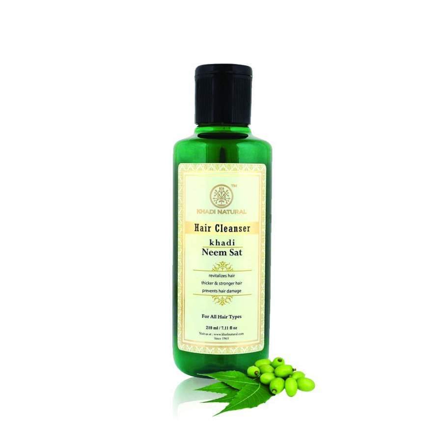 Khadi Natural Neem Sat Hair Cleanser Shampoo - 210 ML