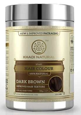 Khadi Natural Dark Brown Hair Colour - 150 GM