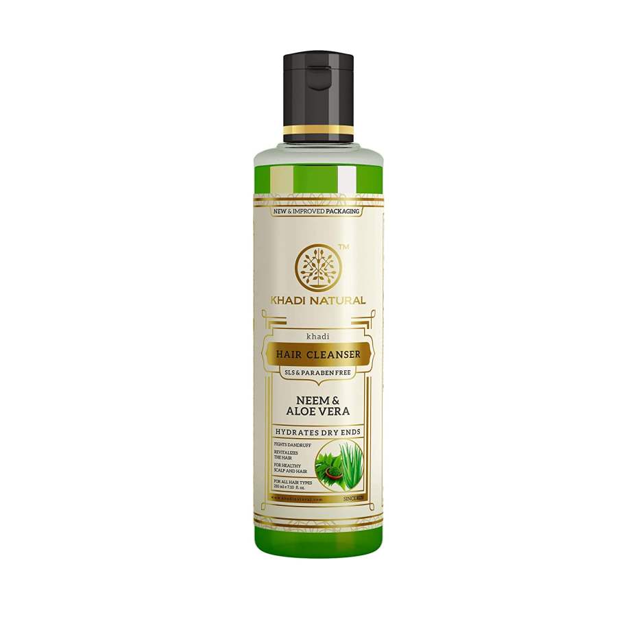 Khadi Natural Hair Cleanser Neem & Aloe Vera - 210 ML