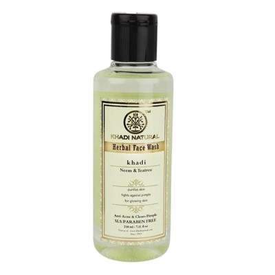 Khadi Natural Neem & Teatree Herbal Face Wash - 210 ML