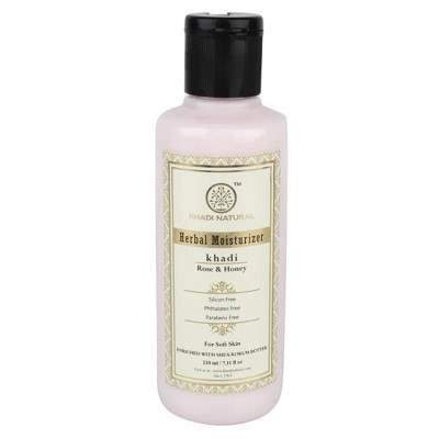 Khadi Natural Rose & Honey Herbal Moisturizer - 210 ML