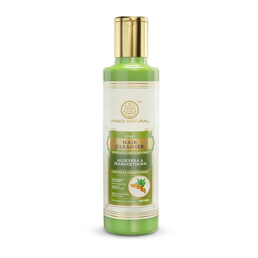 Khadi Natural Aloevera Seabuckthorn Cleanser Shampoo - 210 ML