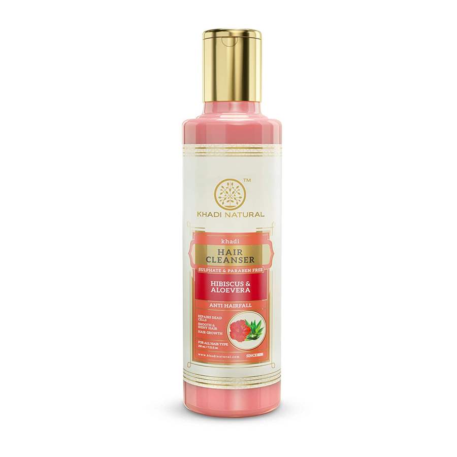 Khadi Natural Hibiscus Alovera Cleanser Shampoo - 210 ML