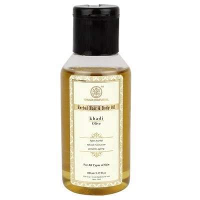 Khadi Natural Olive Hair and Body Oil - 100 ML