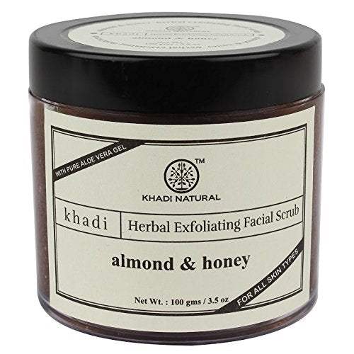 Khadi Natural Almond and Honey Gel Scrub With Pure Manuka Honey - 100 GM