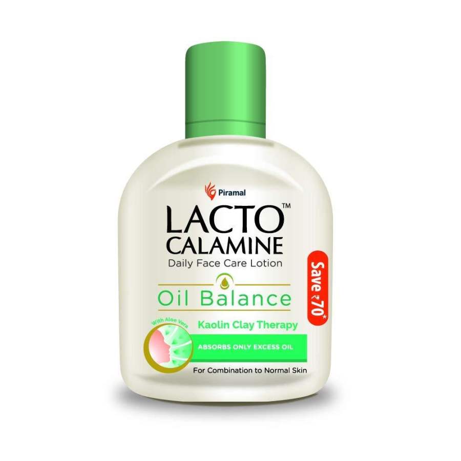 Lacto Calamine Face Lotion for Oil Balance Combination to Normal Skin - 120 ML