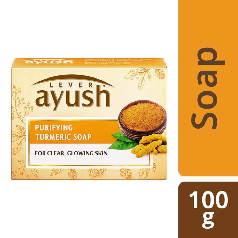 Lever Ayush Purifying Turmeric Soap - 100 GM