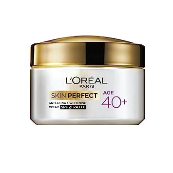 Loreal Paris Age 40+ Skin Perfect Anti Aging Whitening Cream SPF 21 PA+++ - 50 GM