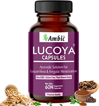 Ambic Lucoya Vaginal Discharge Relief Capsule - 60 Caps