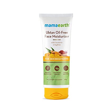 MamaEarth Ubtan Oil-Free Face Moisturizer with Turmeric & Saffron - 80 ML