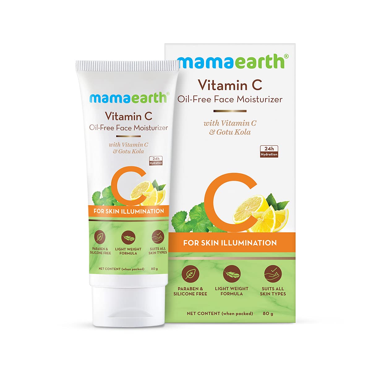 MamaEarth Vitamin C Oil-Free Face Moisturizer - 80 ML