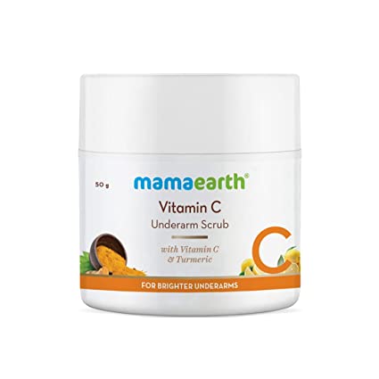 MamaEarth Vitamin C Underarm Scrub For Brighter Underarms - 50 GM