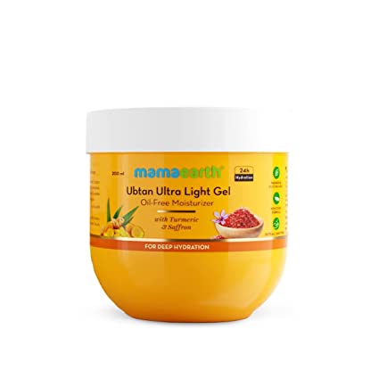 MamaEarth Ubtan Ultra Light Gel Oil-Free Moisturizer - 200 ML