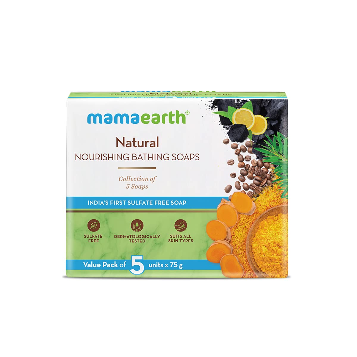 MamaEarth Natural Nourishing Bathing Soaps - 375 GM