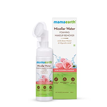 MamaEarth Micellar Water Foaming Makeup Remover For Cleaning Makeup - 150 ML