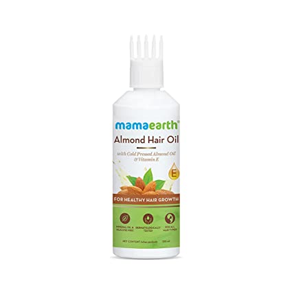 MamaEarth Almond Hair Oil with Cold Pressed Almond Oil & Vitamin E - 150 ML